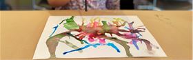 Straw painting