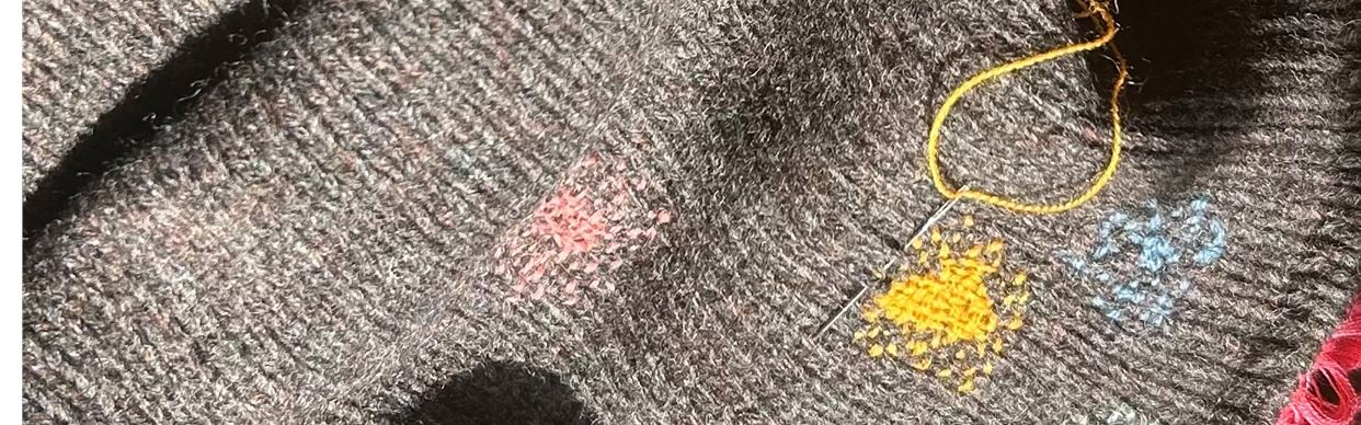 Visible mending with Sue Ferrari