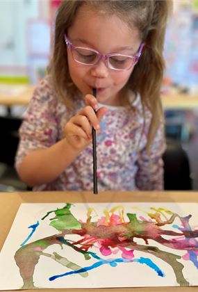 Straw painting