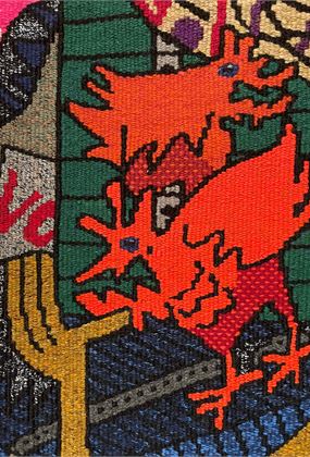 Woven chooks with Marie Cook